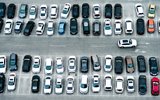 Parking Lot with Cars